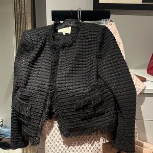 L'AGENCE Black Textured Blazer